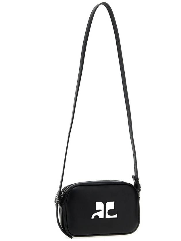 Camera Slim Leather Shoulder Bag Black - COURREGES - BALAAN 4