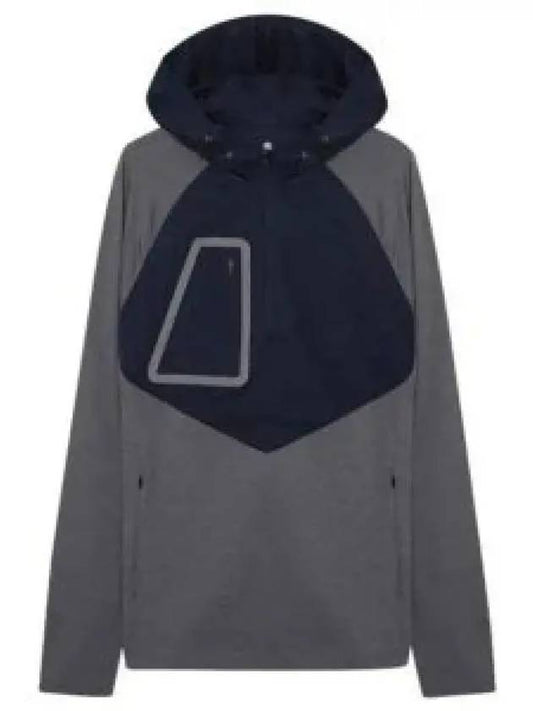 Men's Tech Interlock Quarter Zip Pullover Hoodie Charcoal - G/FORE - BALAAN 2