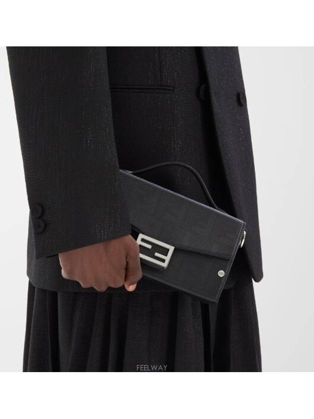 Baguette Soft Trunk Cross Bag Black - FENDI - BALAAN 7