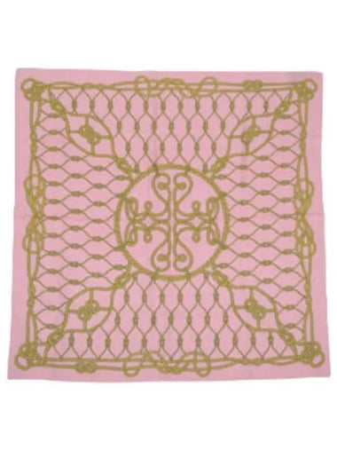 rope logo silk scarf - TORY BURCH - BALAAN 1