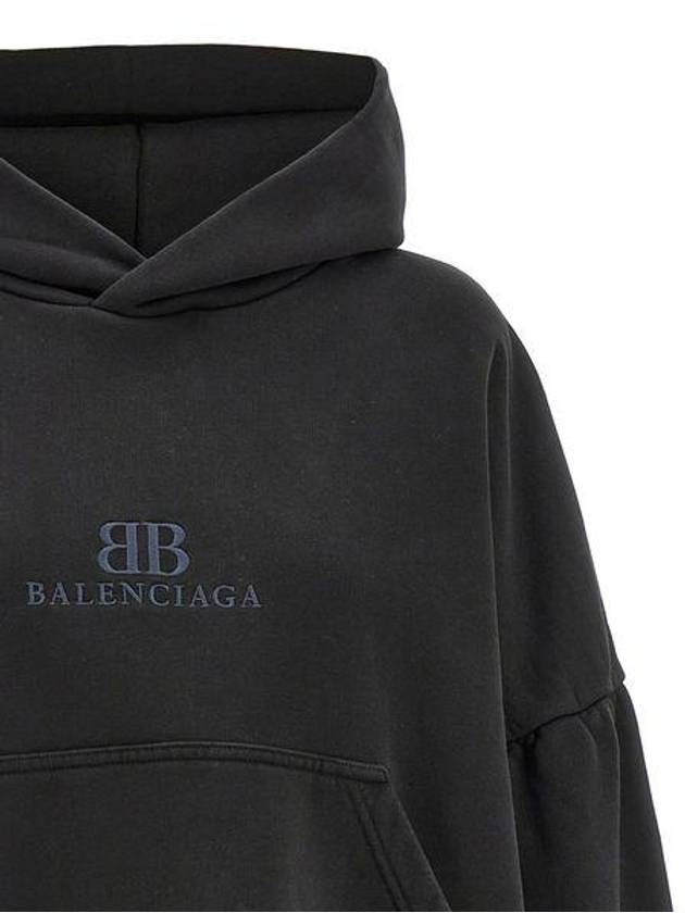 BALENCIAGA CROPPED HOODIE - BALENCIAGA - BALAAN 3