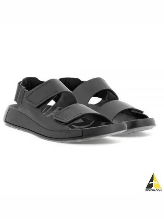 Cozmo Leather Sandals Black - ECCO - BALAAN 2