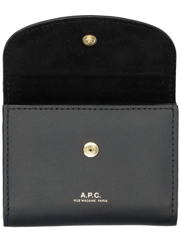 Geneve Flap Card Wallet Black - A.P.C. - BALAAN 4