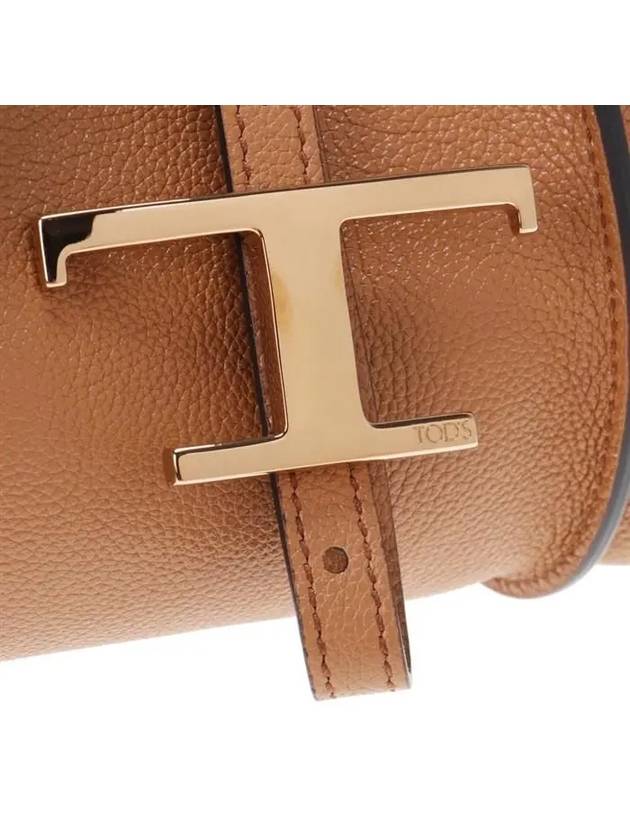 T Timeless Leather Shopping Mini Tote Bag Brown - TOD'S - BALAAN 8