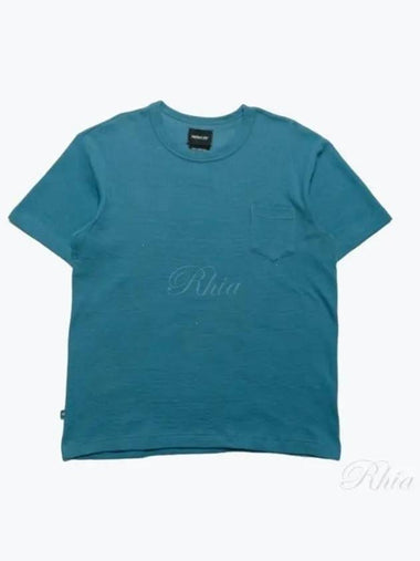 Howlin 24 Belgian Waffle T Shirt Blue Rubber - HOWLIN' - BALAAN 1