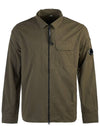 Gabardine Zip Up Long Sleeve Shirt Green - CP COMPANY - BALAAN 2