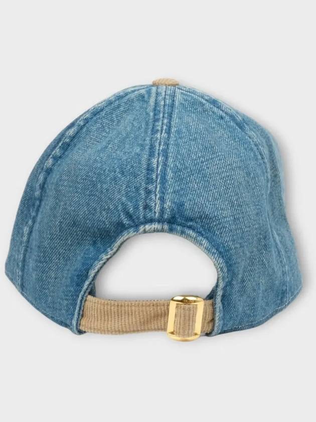 Triomphe Denim Ball Cap Blue - CELINE - BALAAN 5