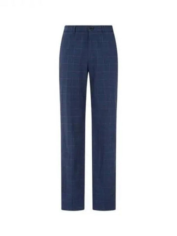 PS glen check pattern wool pants light navy 270074 - PAUL SMITH - BALAAN 1