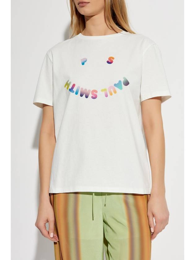 PS Paul Smith T-shirt With Printed Logo, Women's, White - PAUL SMITH - BALAAN 3