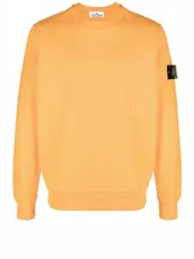 Wappen Patch Crew Neck Sweatshirt Orange - STONE ISLAND - BALAAN 2