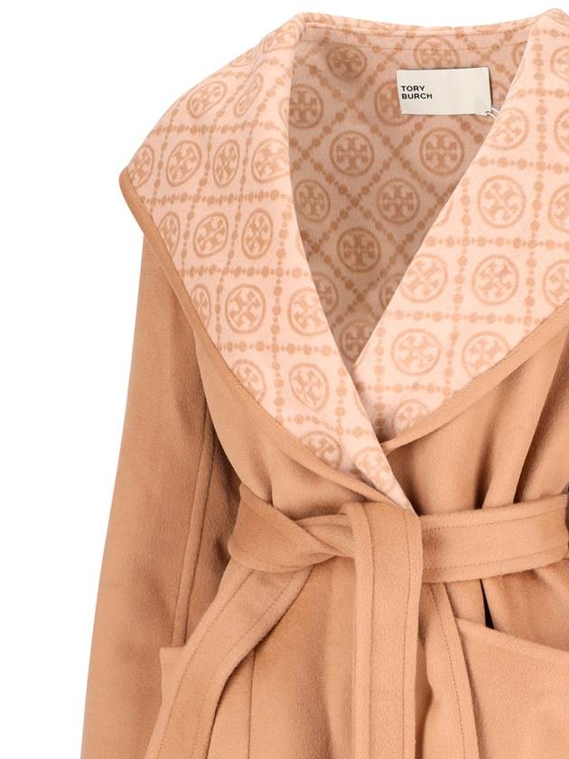 HOODED WOOL COAT - TORY BURCH - BALAAN 3