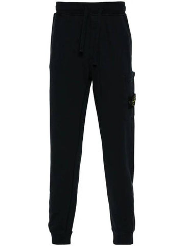 Compass Badge Capered Track Pants Navy - STONE ISLAND - BALAAN 1