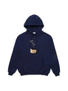 Drold Monsieur LE embroidery logo hooded sweatshirt navy HO145 CO001 NY - DROLE DE MONSIEUR - BALAAN 1