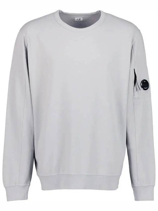 Fleece Crew Neck Light Sweatshirt Gray - CP COMPANY - BALAAN 2