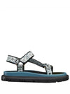 D-Way Embroidered Logo Sandals Blue - DIOR - BALAAN 2