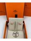 Mini Pop-Ache H Rose Gold Earrings Pink - HERMES - BALAAN 3