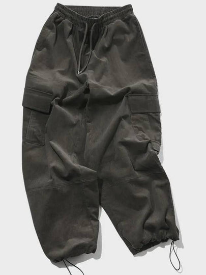 corduroy over cargo wide pants charcoal - CPGN STUDIO - BALAAN 2