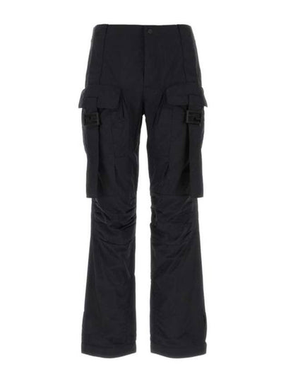 Women's Nylon Cargo Track Pants Black - FENDI - BALAAN 2