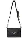 Saffiano Leather Mini Shoulder Bag Black - PRADA - BALAAN 9