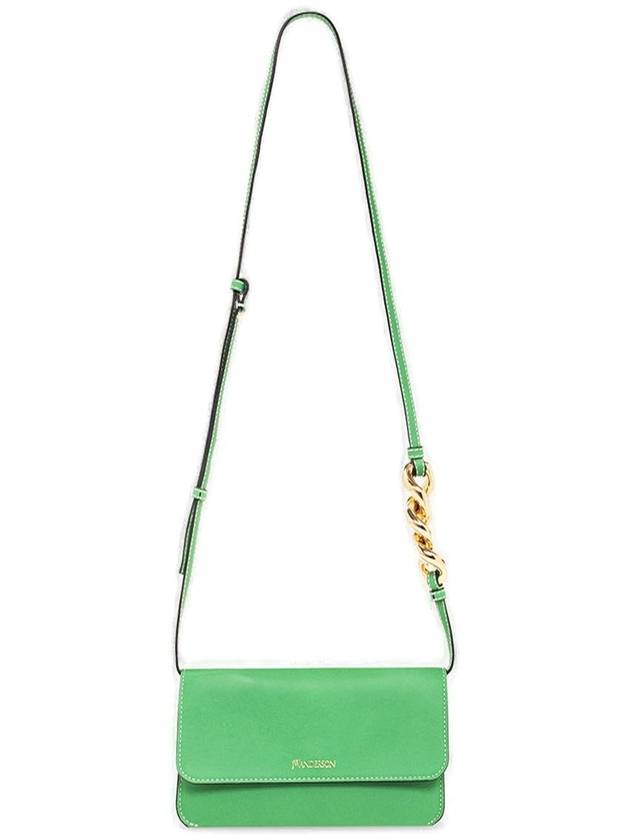 Logo Print Small Shoulder Bag Green - JW ANDERSON - BALAAN 3