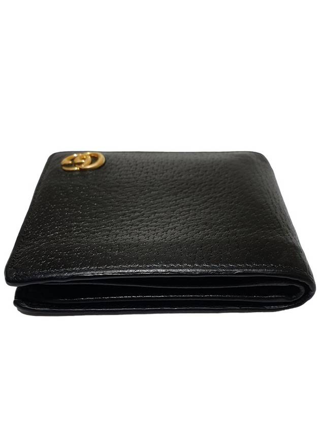 Women s 428726 GG Marmont Black Leather Bicycle Wallet - GUCCI - BALAAN 4