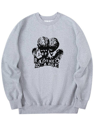 Twin Angel Sweatshirt Gray - RADINEO - BALAAN 1