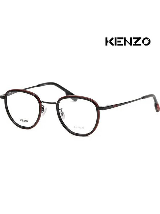 Eyewear Beta Titanium Metal Glasses Black - KENZO - BALAAN 2