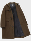 Overfit Hooded Duffel Coat Brown - NOIRER FOR WOMEN - BALAAN 6