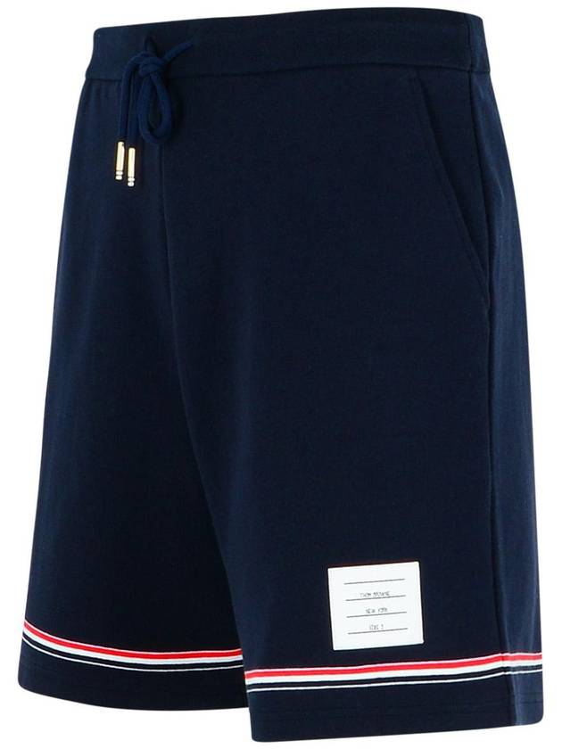 Thom Browne Navy Cotton Bermuda Shorts - THOM BROWNE - BALAAN 2