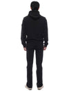 Wappen Patch Brushed Cotton Fleece Hoodie Black - STONE ISLAND - BALAAN 6