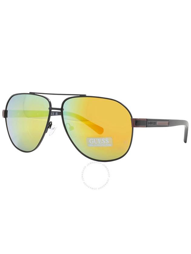 Guess Factory Snoke Pilot Men's Sunglasses GF0247 01A 61 - GUESS - BALAAN 2