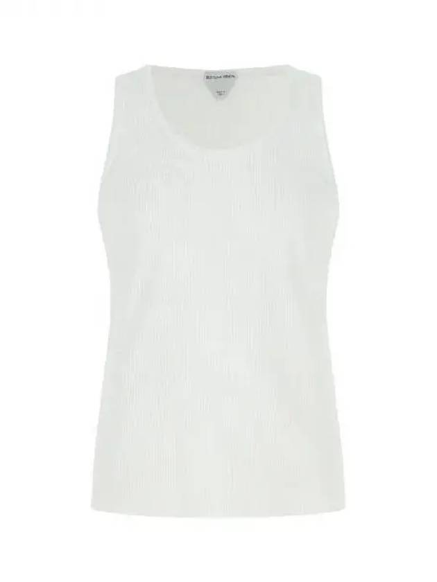 White Rib Cotton Tank Top 271639 - BOTTEGA VENETA - BALAAN 1