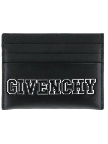 Embossed Logo Card Wallet Black - GIVENCHY - BALAAN 1