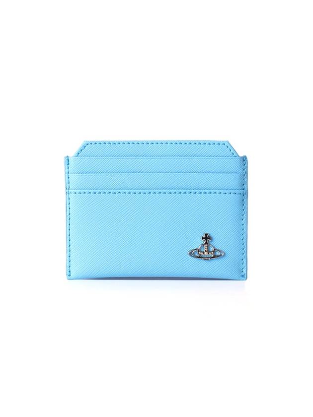 Saffiano Slim Card Wallet Sky - VIVIENNE WESTWOOD - BALAAN 2