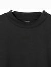 Cotton Crew Neck Short Sleeve T-Shirt Black - BALENCIAGA - BALAAN 4