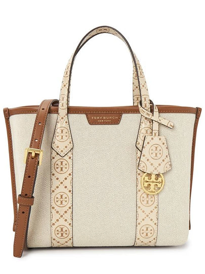 Perry Small Canvas Tote Bag New Cream - TORY BURCH - BALAAN 2