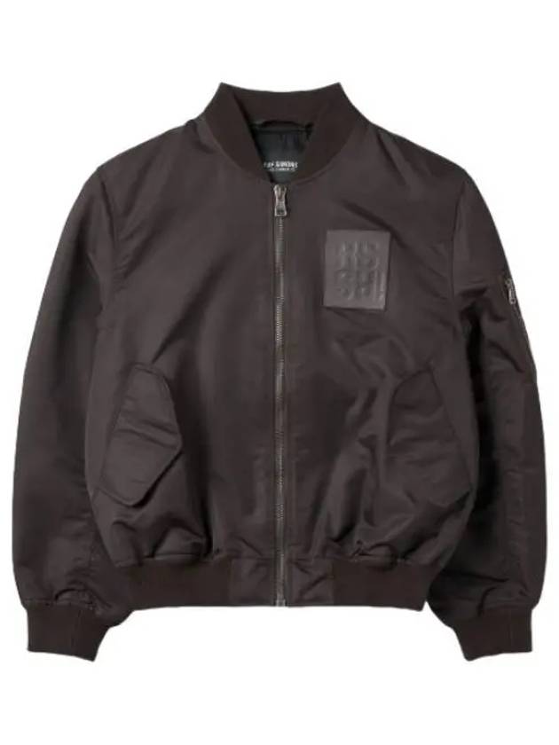 Logo Bomber Jacket Dark Brown 231W628100PL0066 Jumper - RAF SIMONS - BALAAN 1