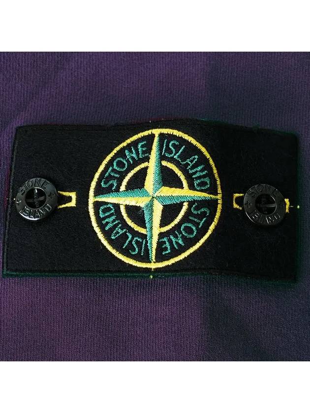 Compass Patch Cotton Sweatshirt Purple - STONE ISLAND - BALAAN 5