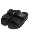 Strap Leather Sandals Black - PRADA - BALAAN 2