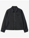 Re-Nylon Zip Up Gabardine Blouson Jacket Black - PRADA - BALAAN 2