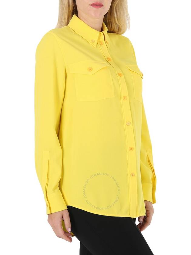 crepe shirt yellow - BURBERRY - BALAAN 3