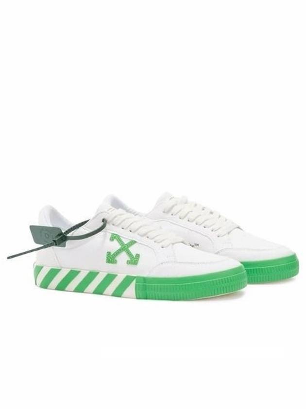 vulcanized low-top sneakers white green - OFF WHITE - BALAAN 3