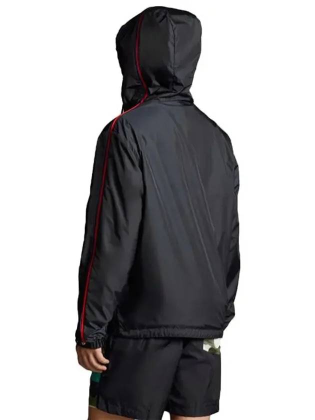 Men's Hattab Hooded Jacket Black - MONCLER - BALAAN 7