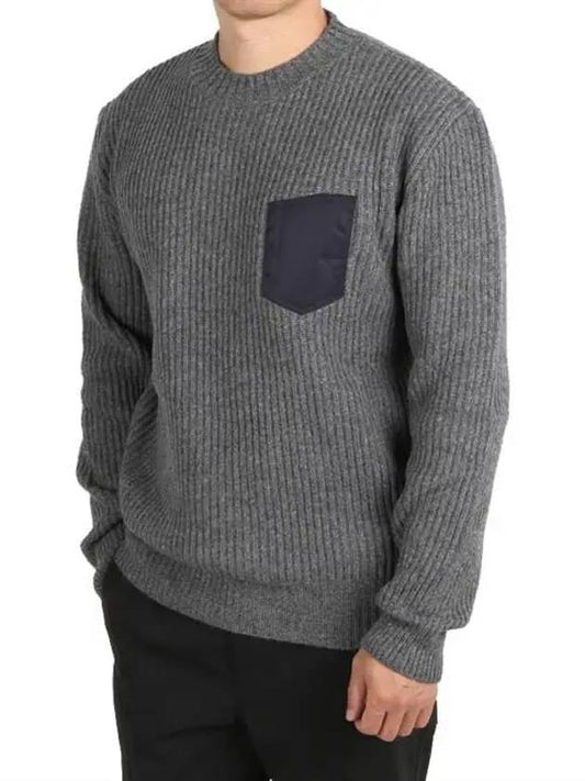 Men's Back Stitch Alpaca Knit Top Grey - MAISON MARGIELA - BALAAN 2