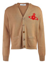 Alex Sphere Intarsia Cardigan Beige - VIVIENNE WESTWOOD - BALAAN 2