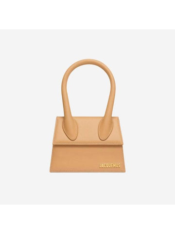 Le Chiquito Moyen Signature Tote Bag Camel - JACQUEMUS - BALAAN 1