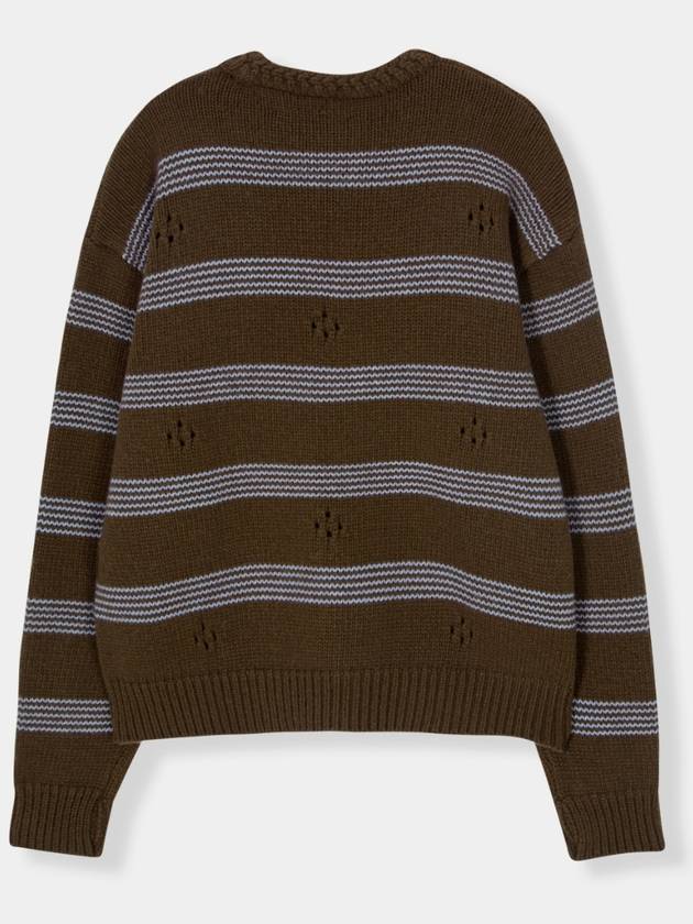 Punching Stripe Sweater Brown - KINETO - BALAAN 4