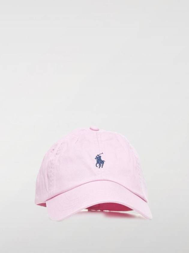 Embroidered Pony Ball Cap Pink - POLO RALPH LAUREN - BALAAN 3