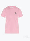 Dressed Fox Patch Short Sleeve T-Shirt Dusty Rose - MAISON KITSUNE - BALAAN 2