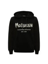 Graffiti Logo Hoodie Black - ALEXANDER MCQUEEN - BALAAN 2